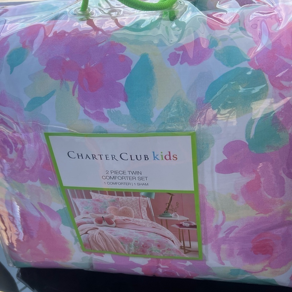 Charter Club Watercolor Roses Twin/Twin XL Comforter ⭐️ - Picture 2 of 6
